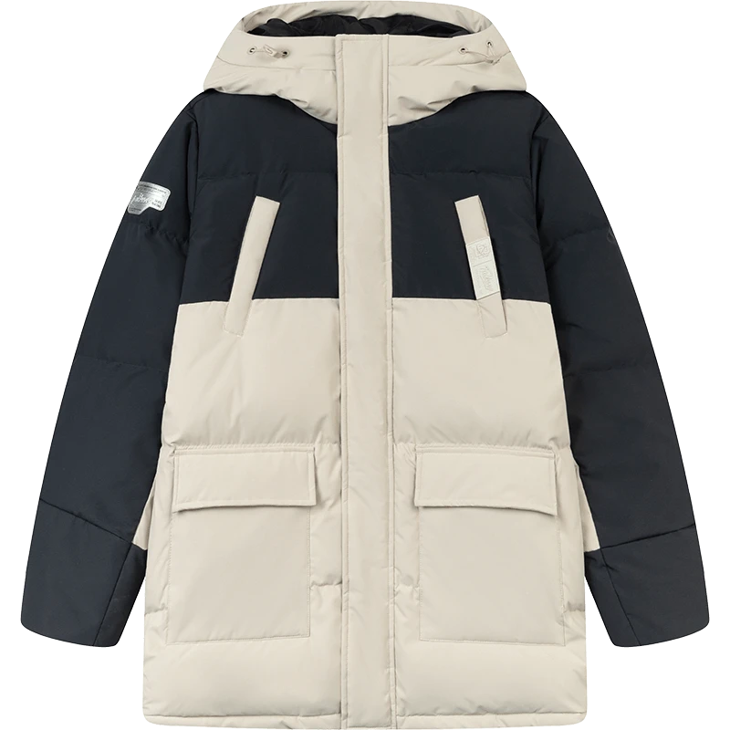 361°【新疆包邮】【552349301】羽棉绒服中款连帽保暖时尚休闲情侣