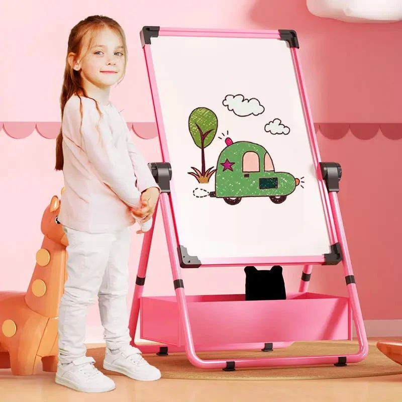 乌市发货新疆幼儿童画画板磁性无尘支架式小黑板家用宝宝写字白板