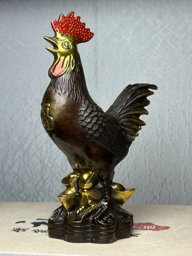 公鸡暴富文玩摆件