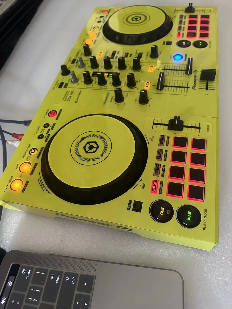 先锋DDJ-400黄色贴膜打碟机先锋400一体机ddj400控制器rekordbox