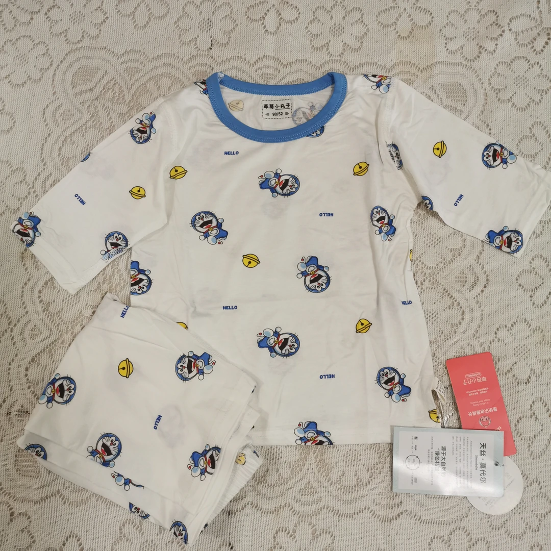 柔软舒适小丸子家居服睡衣儿童夏季凉爽夏款童装男童女童