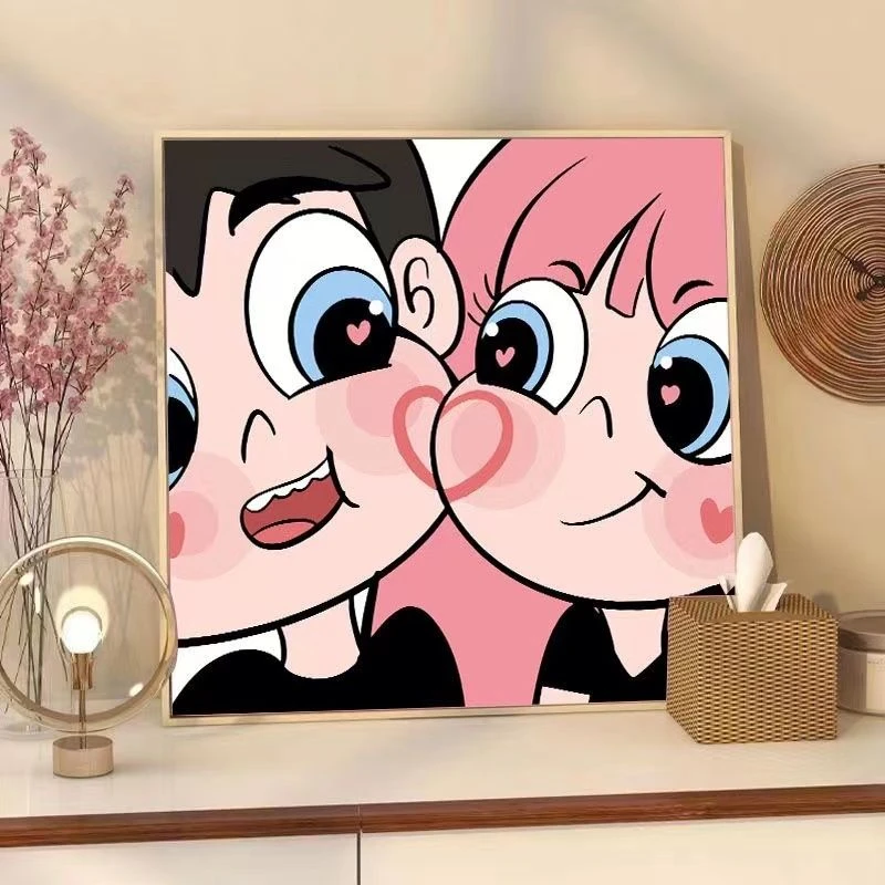 星蝶公主数字油画diy人物七夕情人节礼物送女友治愈减压装饰画