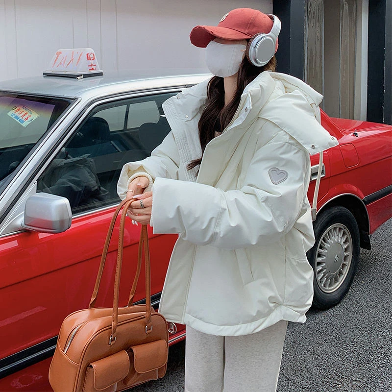 2024新款ins羽绒羽绒服女韩版宽松冬季羽绒衣短款加厚面包服学生