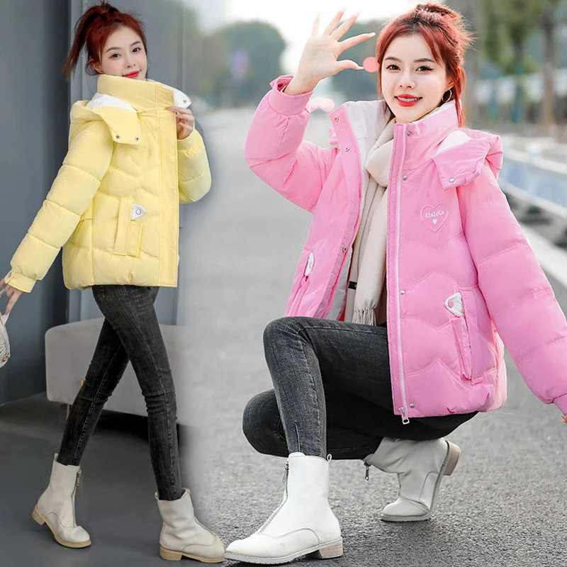 时尚洋气免洗羽绒羽绒服女冬季2024新款加厚羽绒衣外套连帽短款小