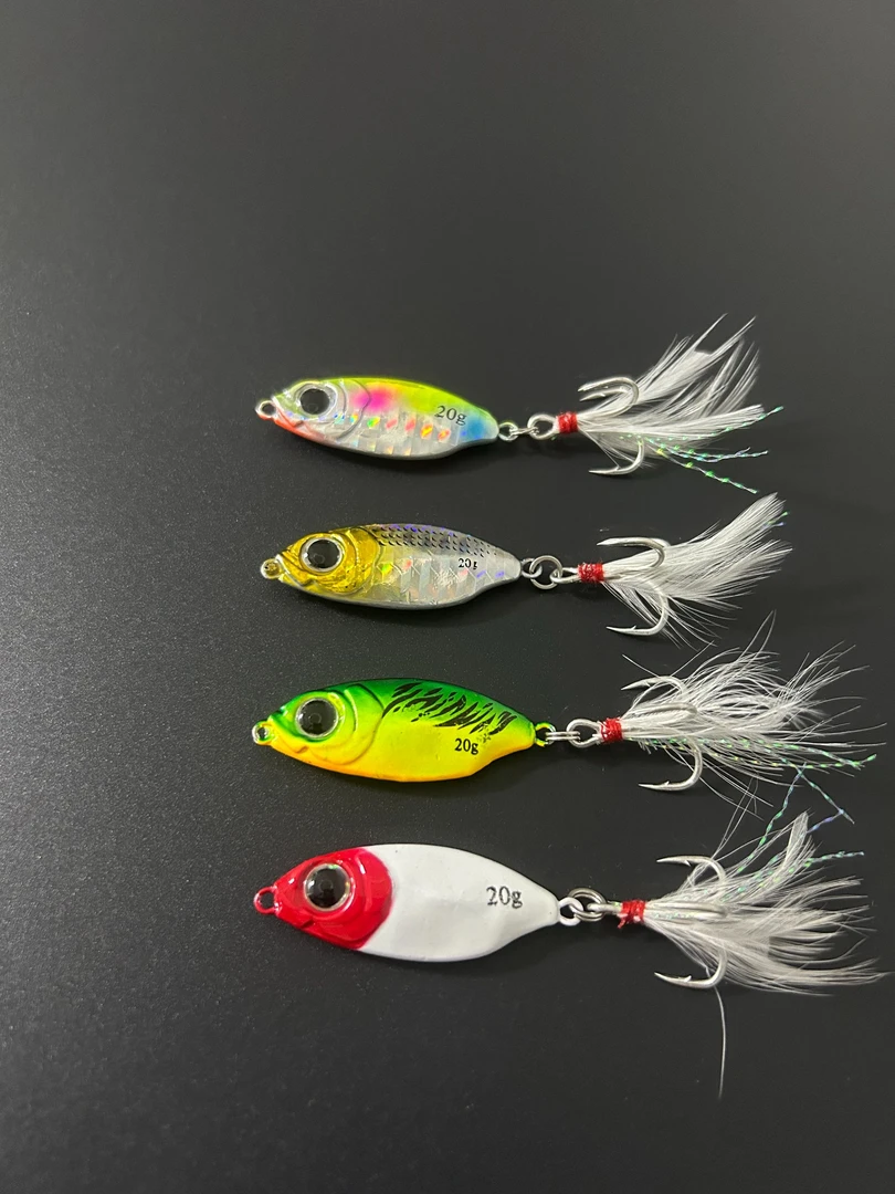 路亚饵远投飘落胖子铁板翘嘴鲈鱼（钓鱼虫严选）