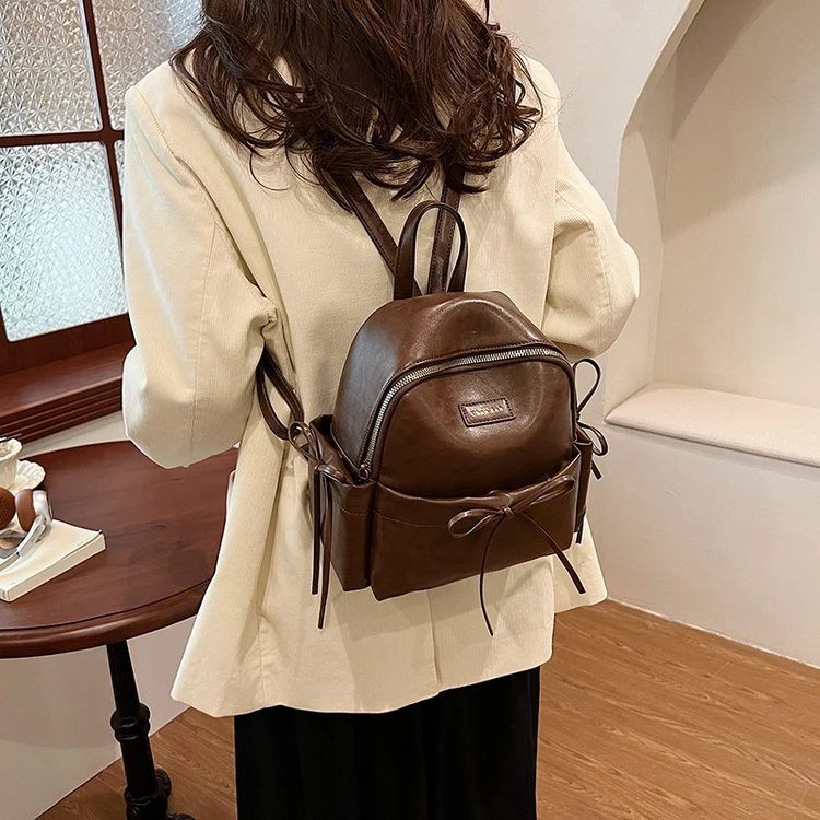 文艺学院风双肩包复古背包百搭学生韩版双肩包女