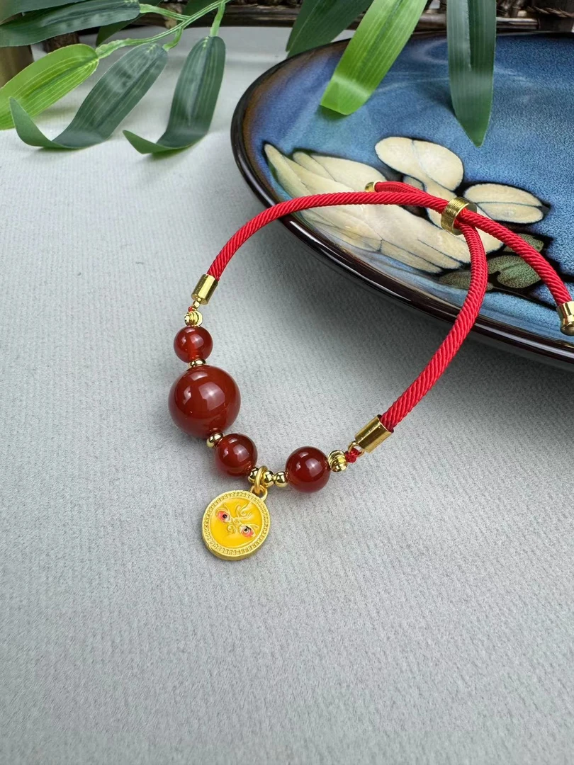 Gloire/古名【睿泽鉴宝】玛瑙手串时尚百搭经典  HD2041