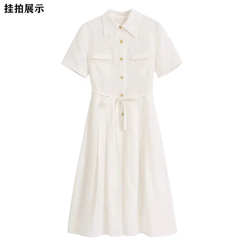 女装连衣裙为准网红打底夏季复古纯欲收腰方领