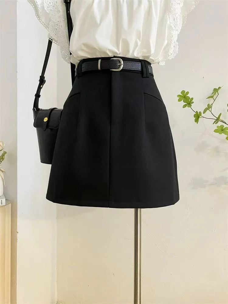 8915#高腰显瘦秋冬款半身裙