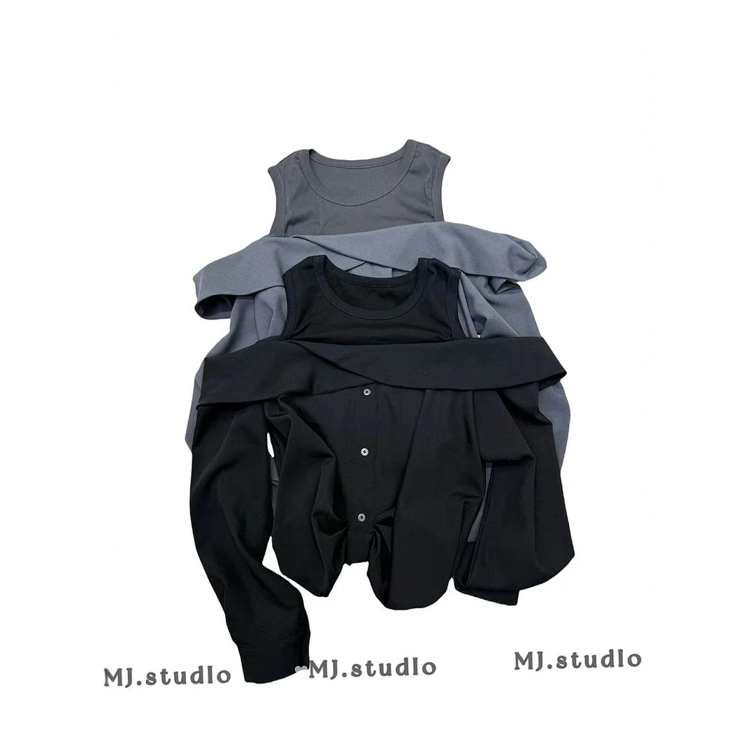 M.J 推荐07789款假两件衬衣