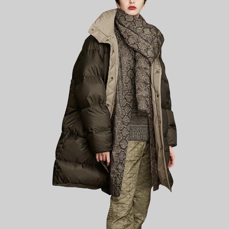 【保暖羽绒服】羽绒服女冬中长款小个子2025年新款宽松面包服羽绒衣