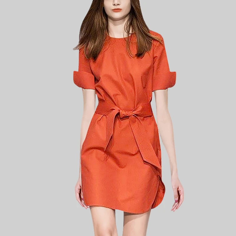 2025年新款设计感小众法式连衣裙女夏季短袖渐变色高级感中长裙潮