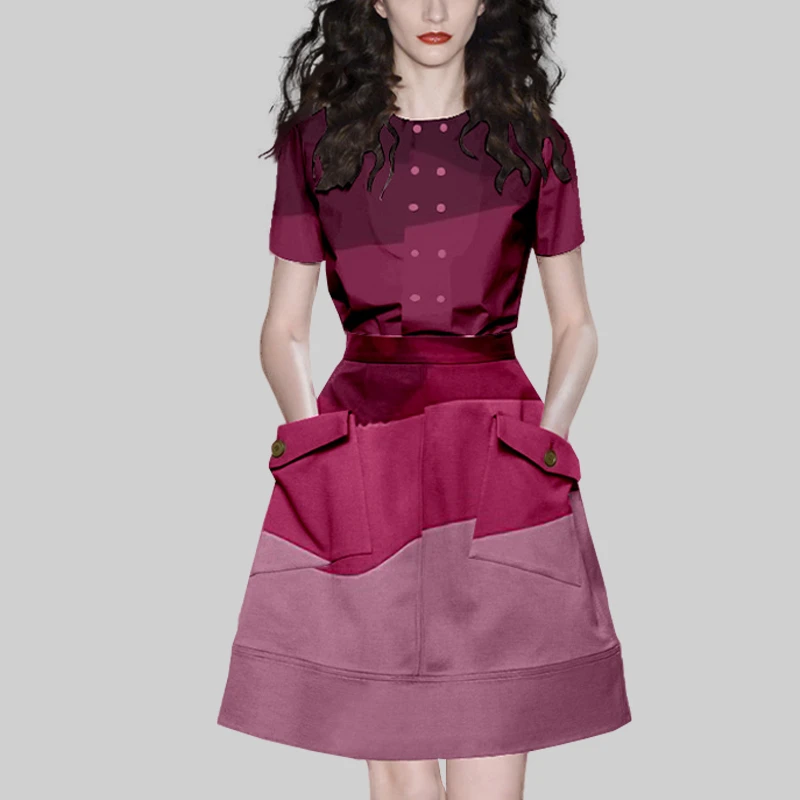 轻熟风女港味修身显瘦套装2025年夏装新款短袖衬衫质感半裙两件套