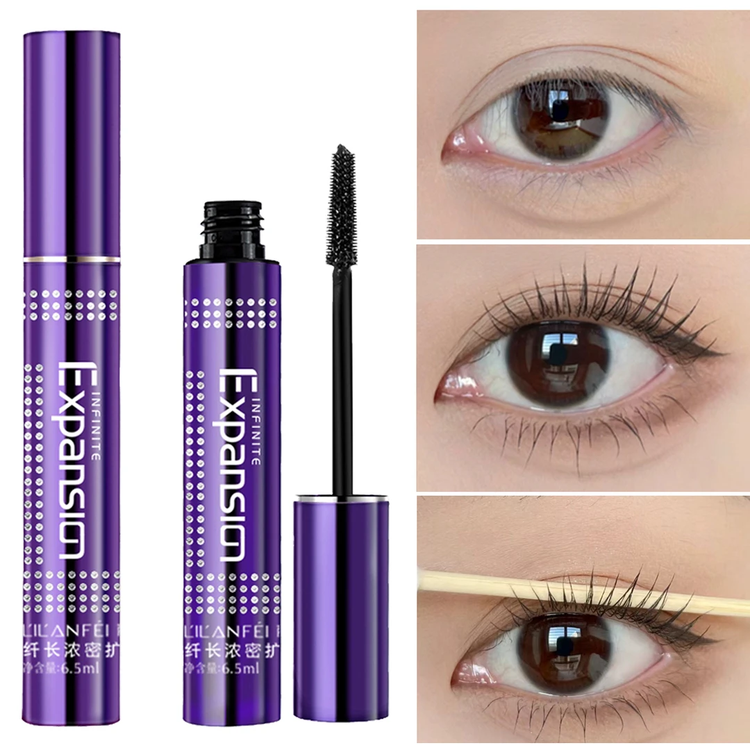 丽兰妃卓越纤长扩展睫毛膏初学者防汗细刷不晕染不脱妆纤长浓密