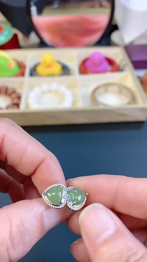 【闪购商品】和田玉耳饰未镶嵌TF062 多样性发货 一件发货