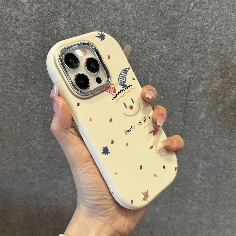 小丑表情金属框苹果华为荣耀vivo小米oppo手机壳卡通iPhone15