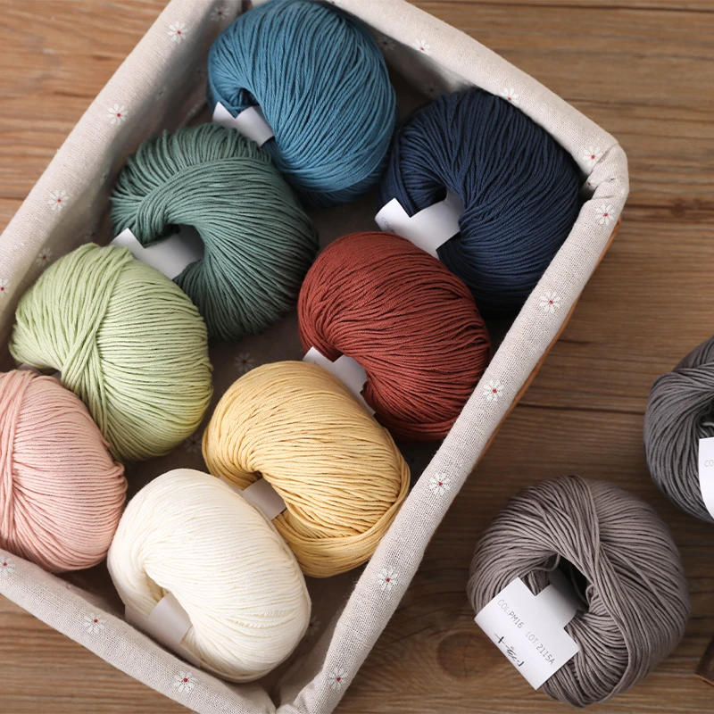 毛儿毛线 萌动 组合装 8股棉线 手工编织diy材料包用棉线钩针棒针