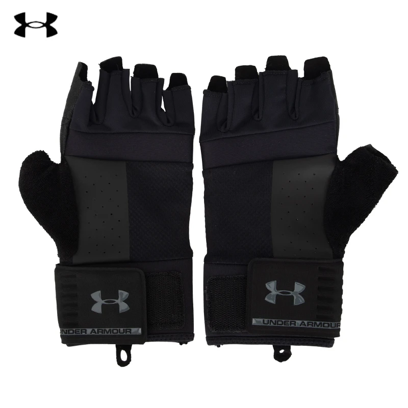 UA安德玛男子健身训练手套冬季户外跑步运动骑行耐磨手套 1328621