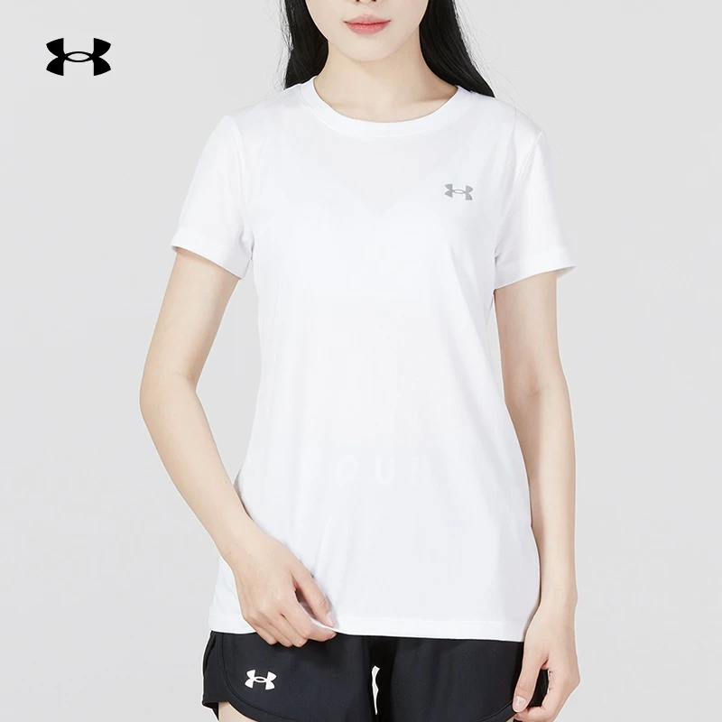 【仓播】安德玛运动T恤女夏新款透气休闲半袖训练服短袖1277207