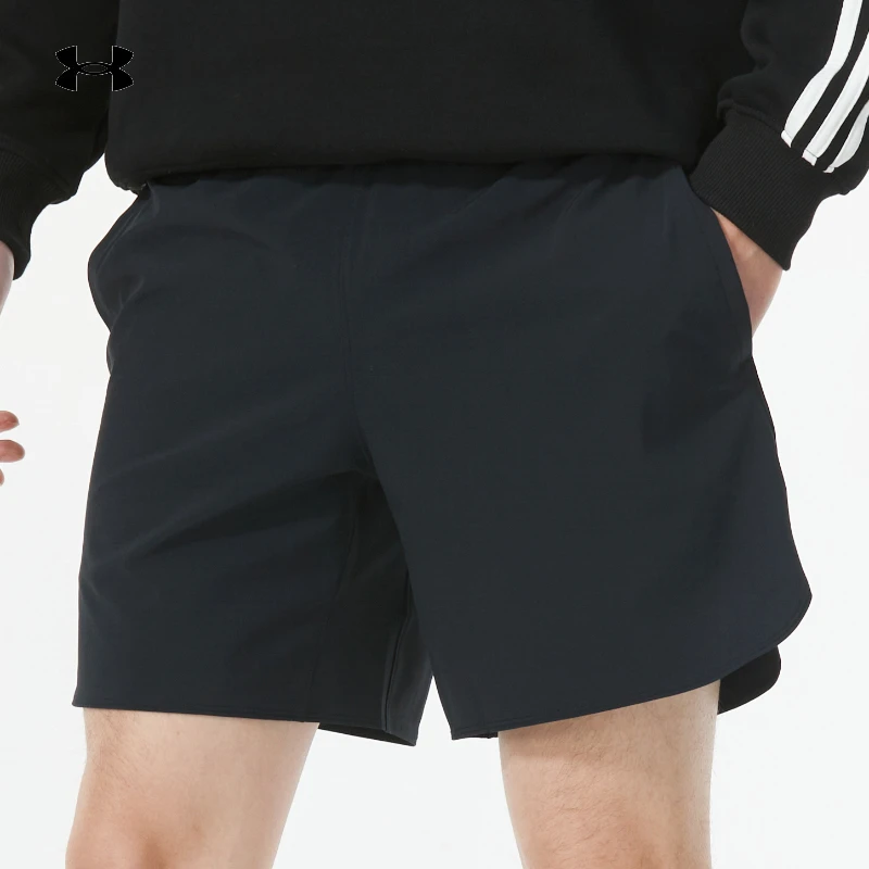 UA安德玛男子短裤2025新款健身训练运动裤休闲透气五分裤 1376782