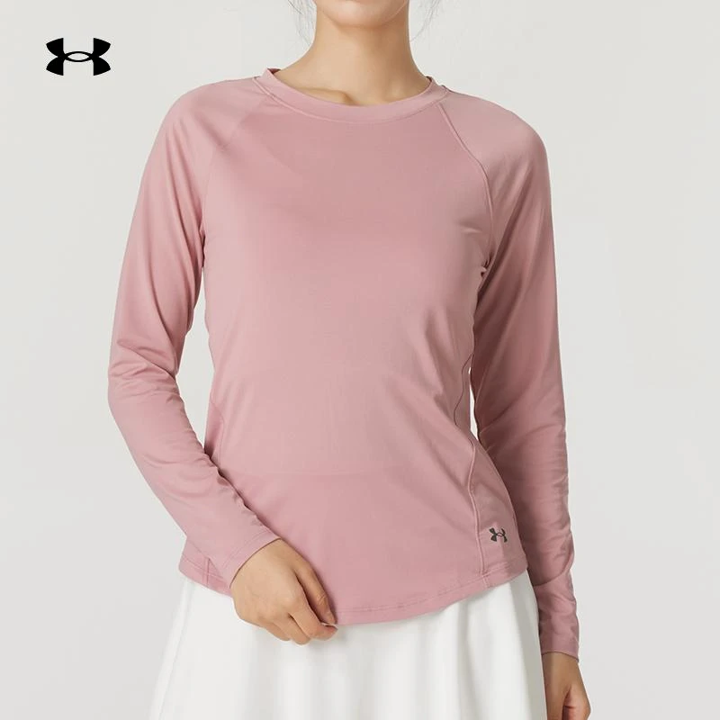 安德女子长袖衫秋季健身跑步训练服上衣休闲透气运动服T恤1368179