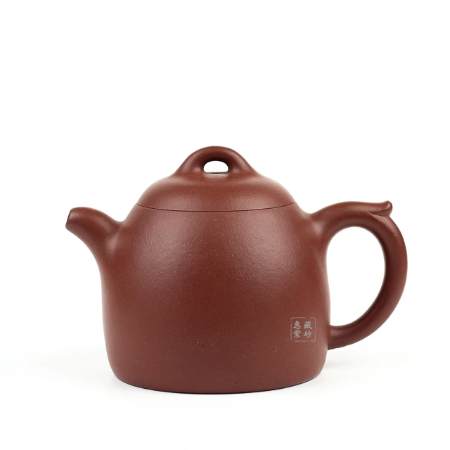 宜兴紫砂 吴志强紫砂壶  全手工秦权  原矿底槽清 170cc   秦权壶
