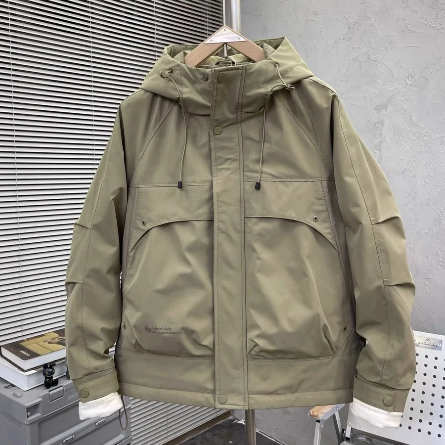 【五百二十赫兹】冬季新款棉衣二棉潮流保暖棉袄外套连帽男士棉服