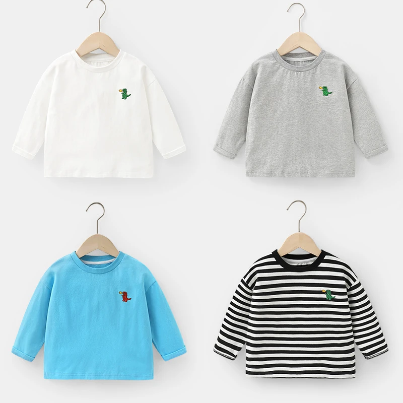 U13780男童长袖T恤恐龙秋装春秋新款童装儿童宝宝小童打底衫