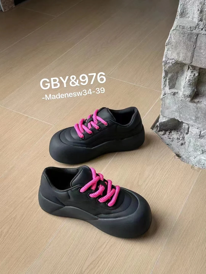 品味工作室朱小二推荐踩屎感时尚百搭潮流厚底秋季圆头女士休闲鞋