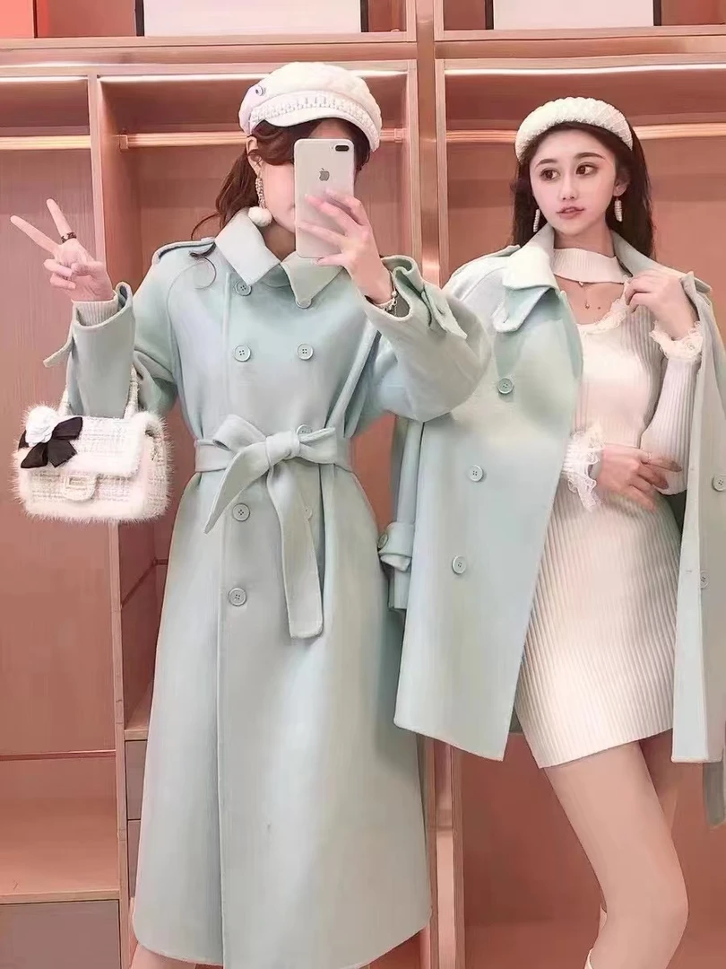 红人上新双面呢时尚爆款呢子大衣外套#6881