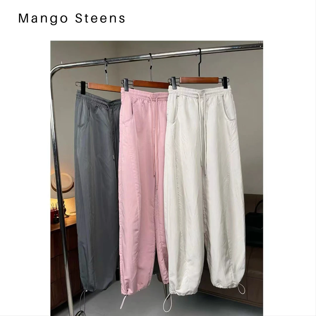 清货孤品/极简轻薄极简0重量直筒束脚裤J3160