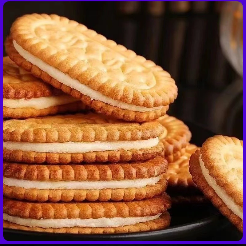 童年夹心饼干老式香蕉榴莲奶油休闲儿时饼干解馋零食怀旧独立包装