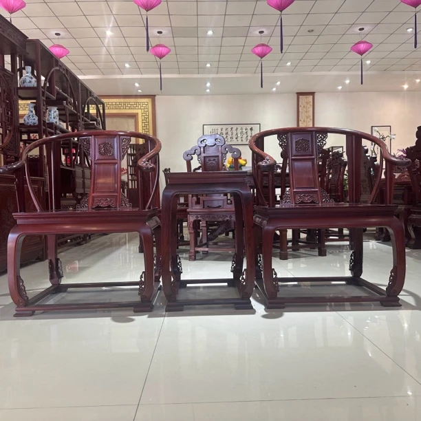 奥氏黄檀皇宫椅三件套