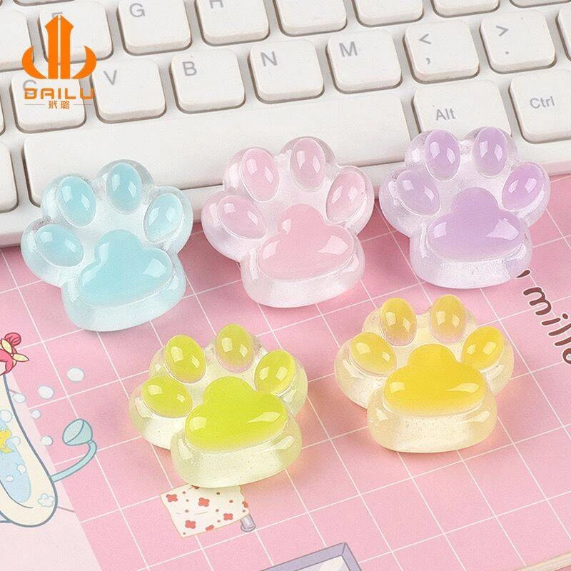 【直播拆】夜光大猫爪树脂diy摆件玩具