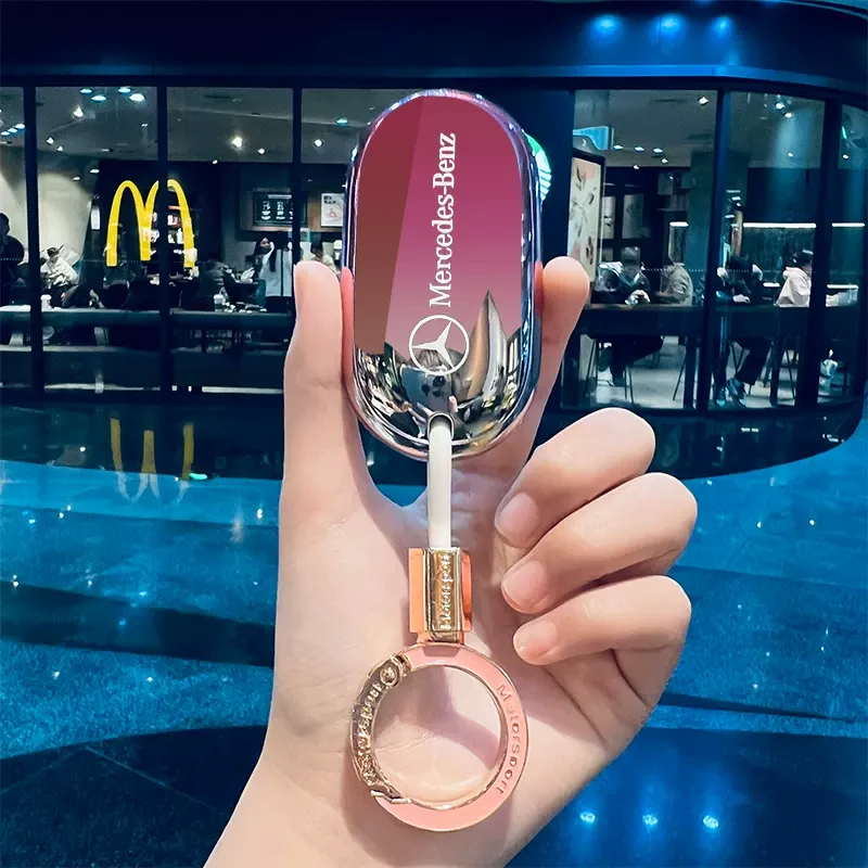 奔驰c260l钥匙套glc300l车c200l壳glc260扣s级eqe新c高级女2023款