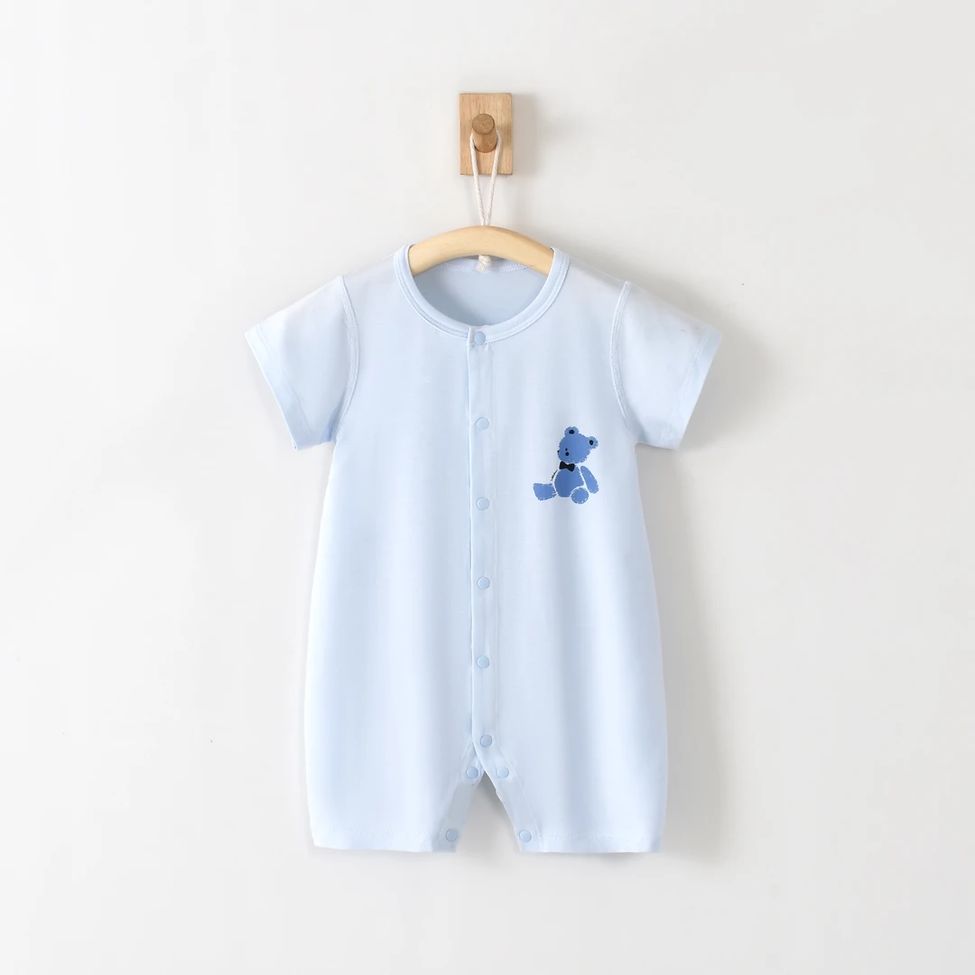 夏季新款短袖小熊萌萌爱婴儿宝宝薄款