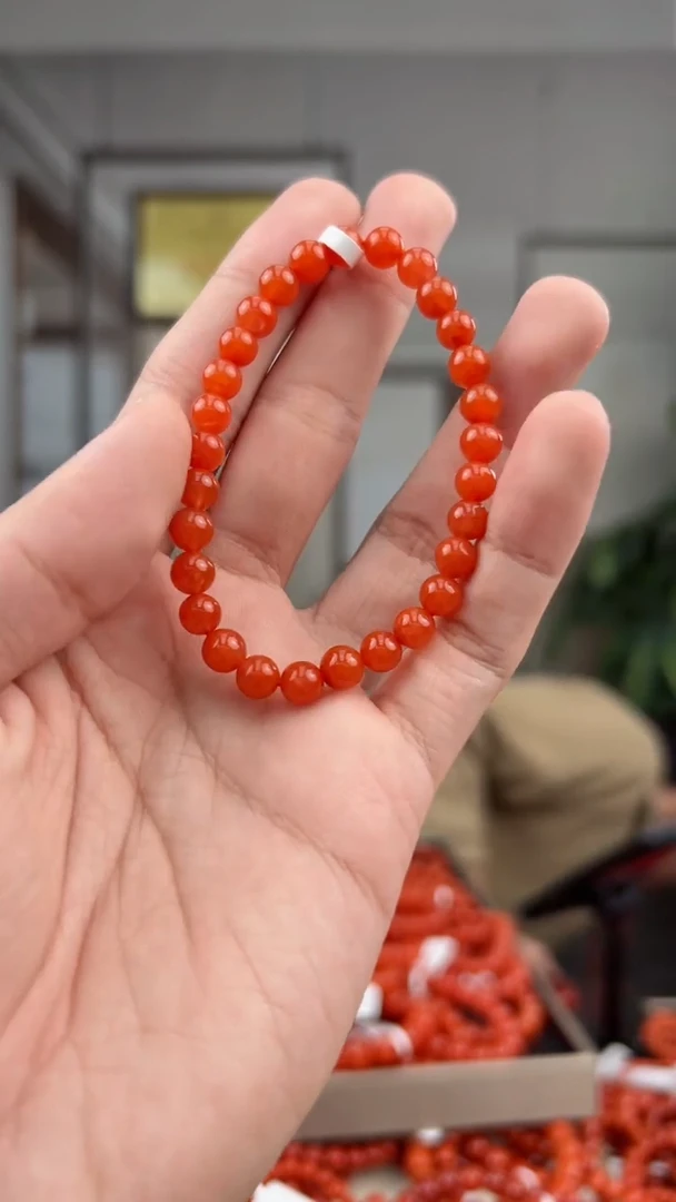 【闪购商品】南红玛瑙单圈未镶嵌@T05812@6MM