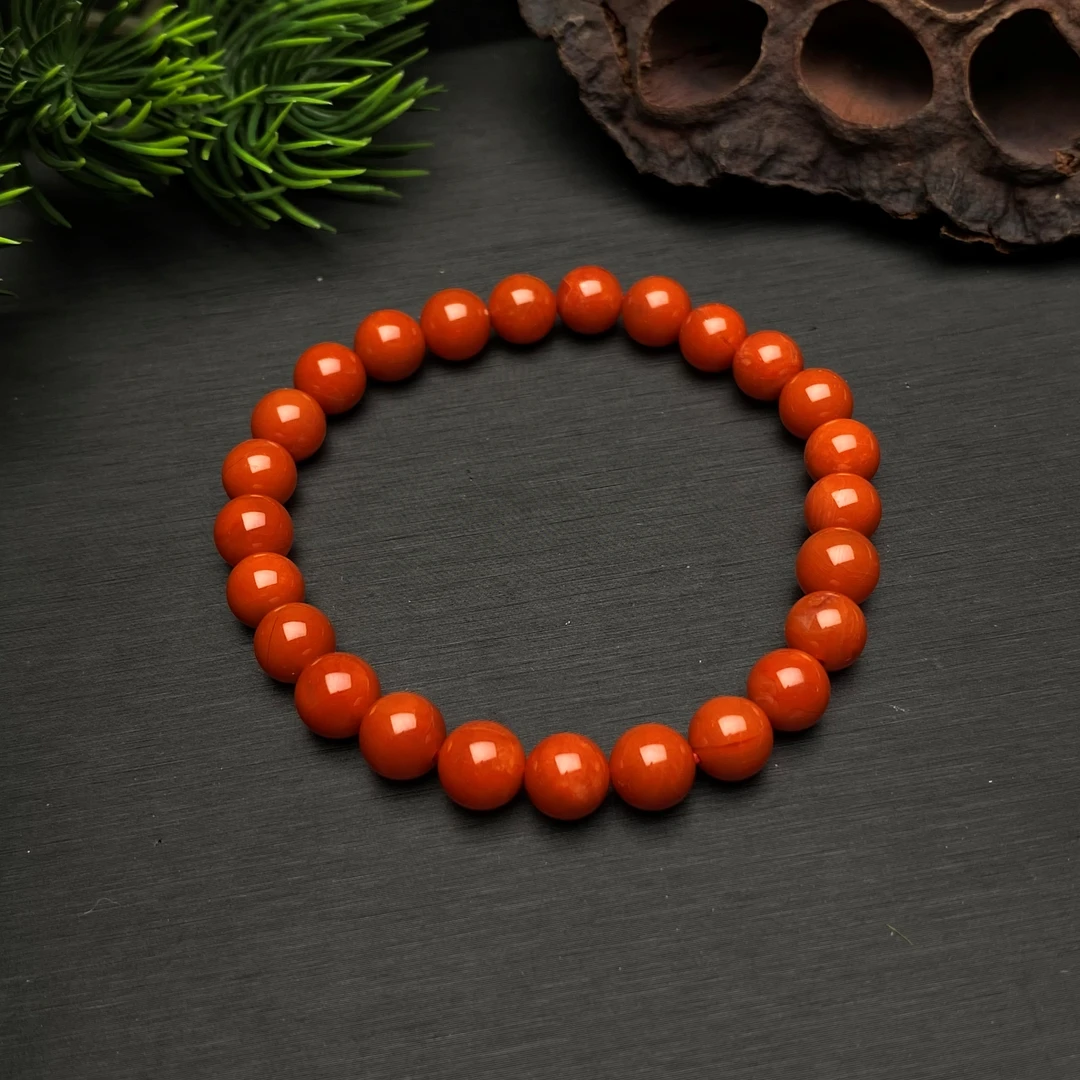 【送福珠宝】保山南红东山老矿料高货单圈7MM@T06477@