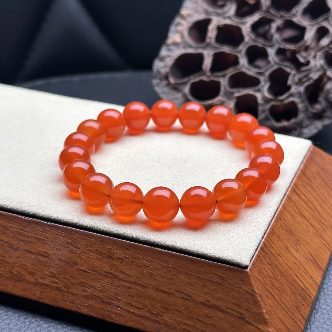 【送福珠宝】保山冰红老矿料《顶》（传世）单圈10+mm@t07084@