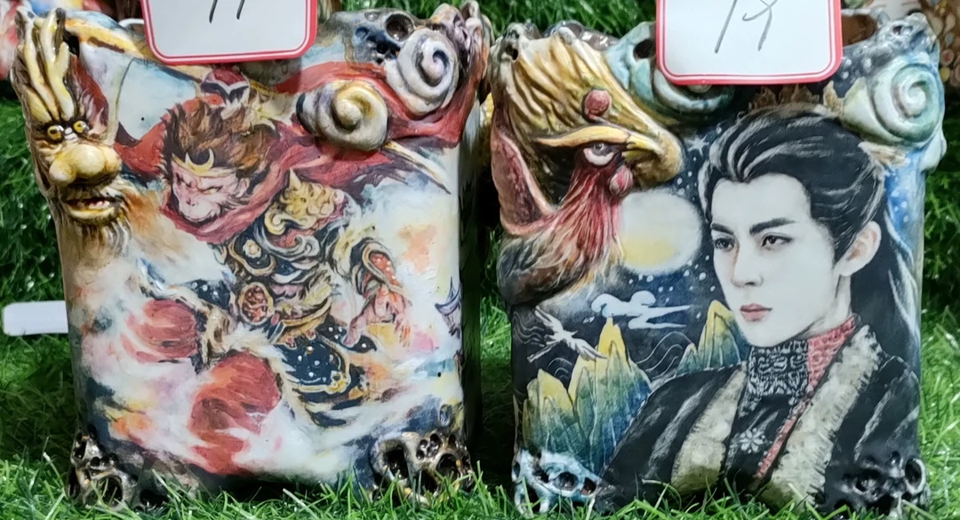 6折(现货)打包两个价 ,龙盆，凤盆，尺寸12*12*15