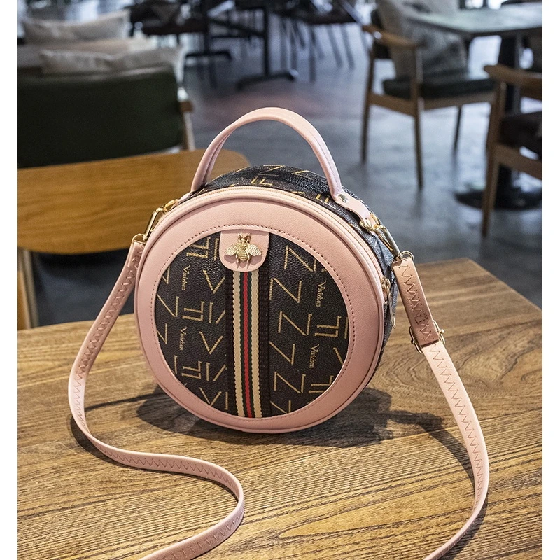 迷你小包包女2025新款潮时尚复古简约百搭小圆包单肩斜挎软皮女包