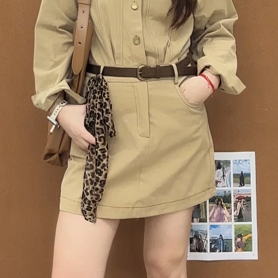 米米子 宠粉搭配豹纹丝巾网红洋气时尚百搭气质韩版秋季新品2024