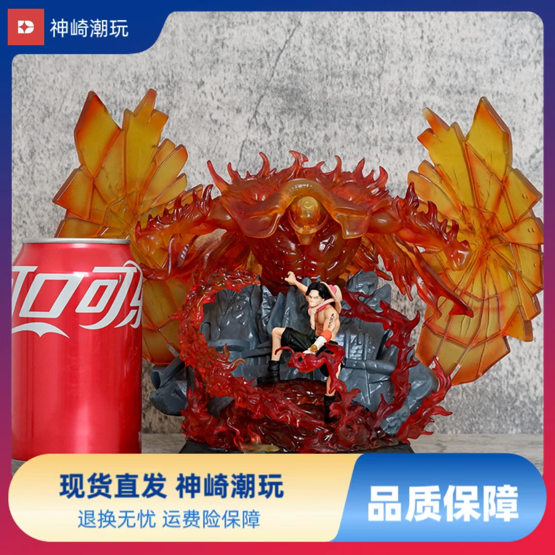 海贼王系列新款 白胡子的意志 守护艾斯手办模型雕像桌摆