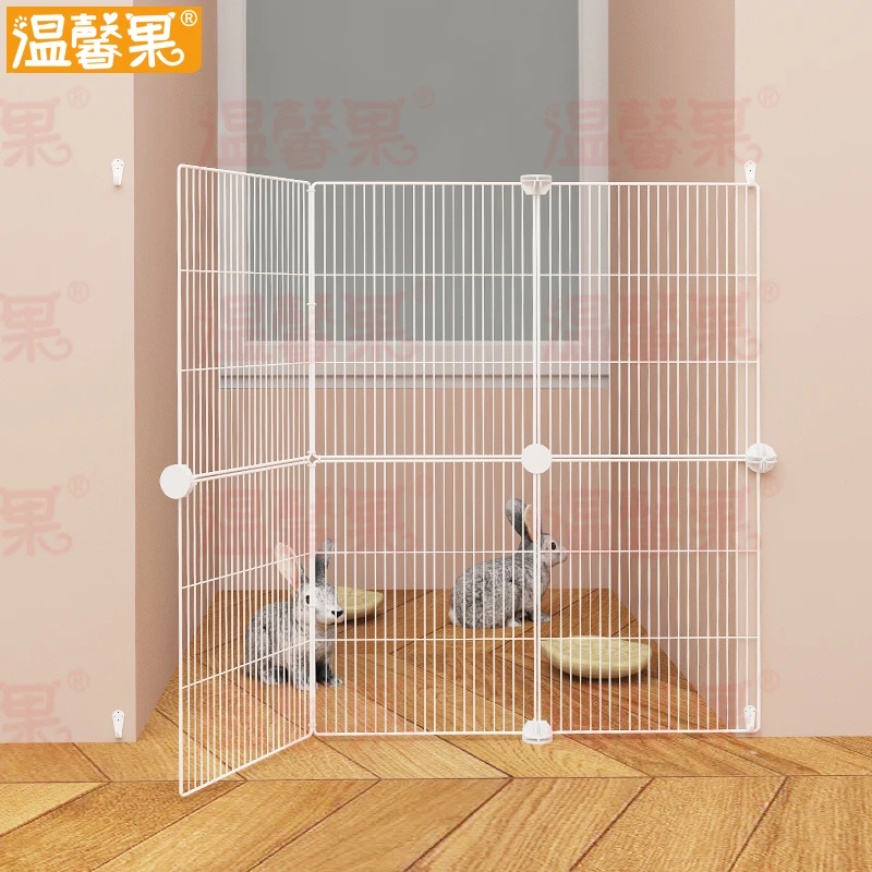 荷兰猪围栏宠物兔单面封门栅栏乌龟小动物围挡加密楼梯护栏免打孔