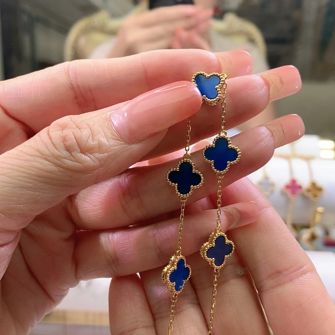 玛瑙/玉髓手链18K金镶嵌k黄