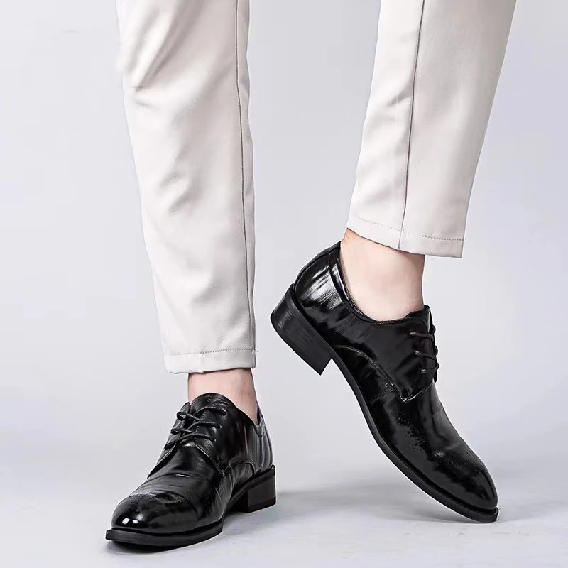 商务皮鞋男士百搭皮面休闲皮鞋2181