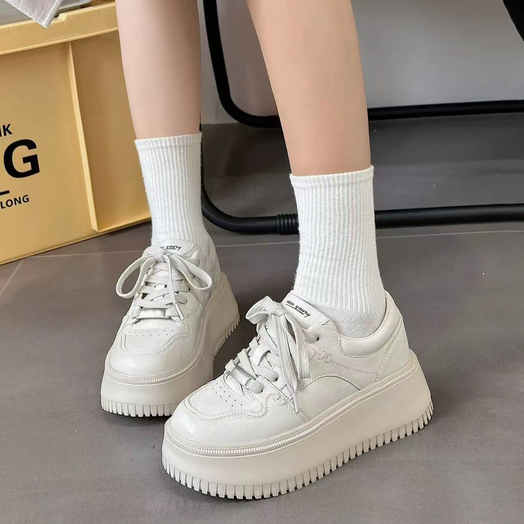 秋季新款厚底轻便小白鞋女1791