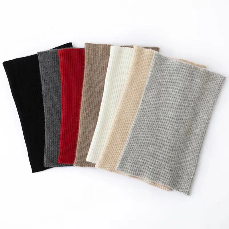 秋冬神器 女士纯山羊绒加厚保暖 针织百搭小围巾保暖脖套防寒时尚