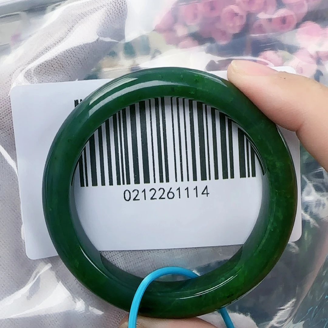 和田玉（碧玉）手镯未镶嵌5253包容