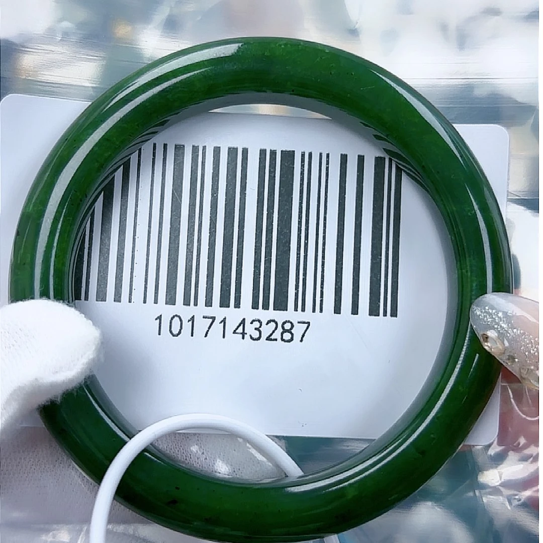 和田玉手镯未镶嵌57